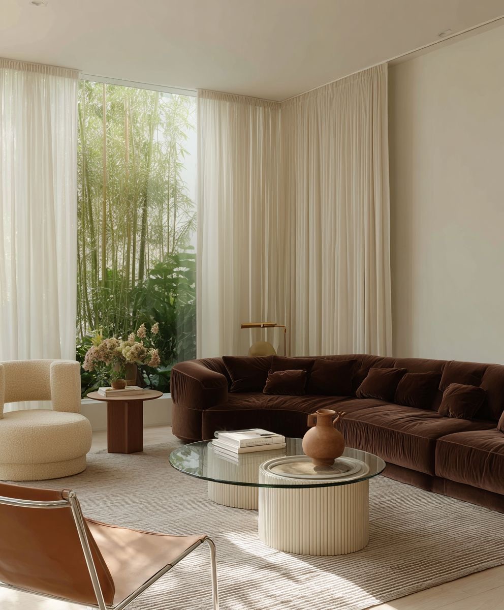 Interior de lujo — sofá de terciopelo, Alberti Studio